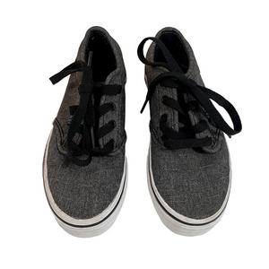 Vans Off The Wall Kids Black and Gray Sneakers Size 1 Youth